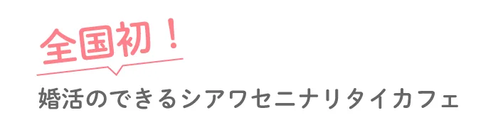 全国初!婚活のできるシアワセニナリタイカフェ