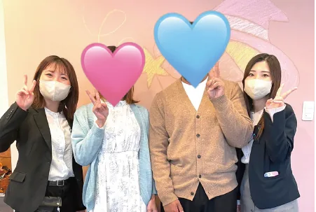 お客様とスタッフの記念写真