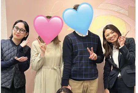 お客様とスタッフの記念写真